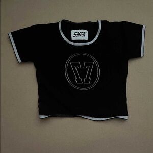 Black Crop Top for Women